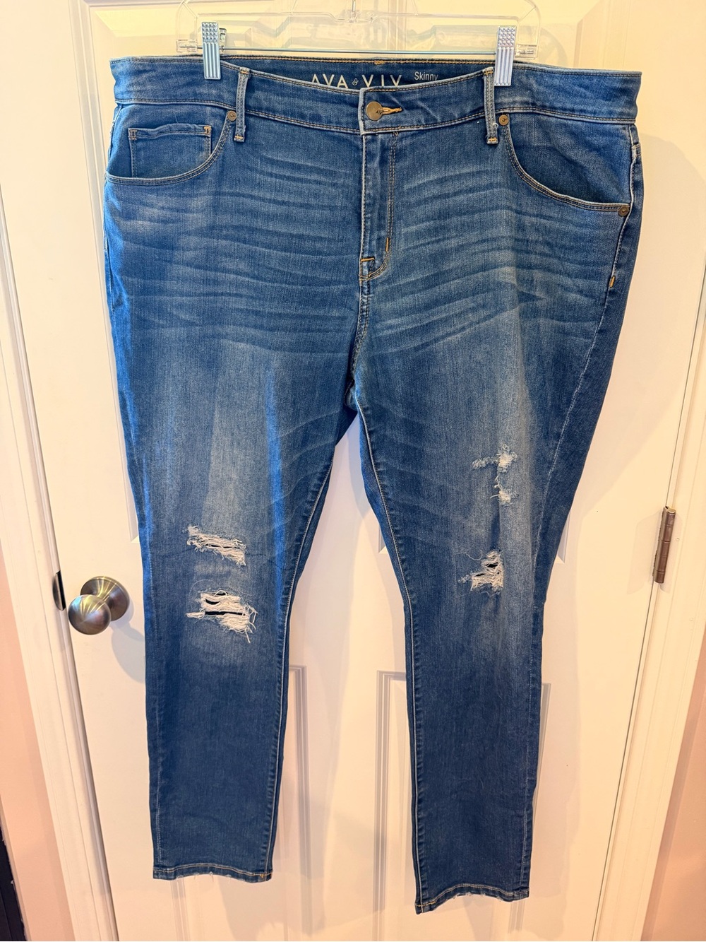 Ava & Viv Skinny Blue Jeans Size 18